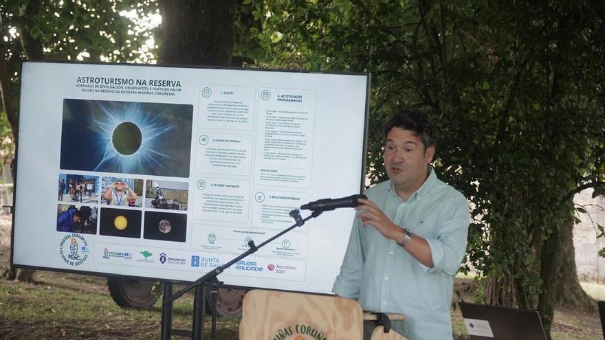 El acto central de la Reserva de la Biosfera en Miño para el día del eclipse cuelga el cartel de completo