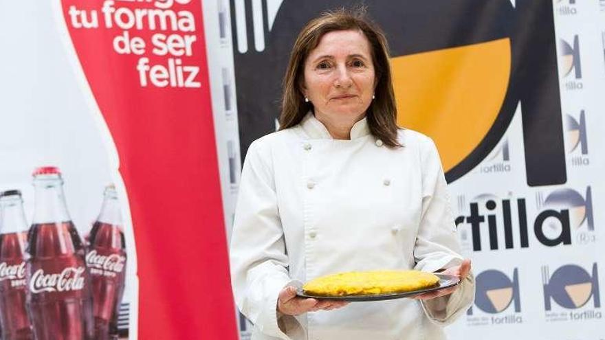 Pepa Miranda, en la última edición del concurso en Betanzos.