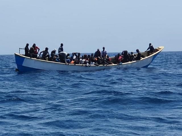 Llegada de migrantes al Puerto de Los Cristianos