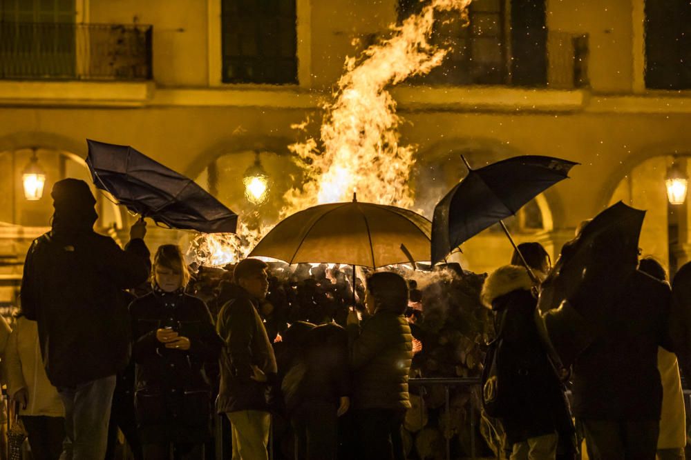 La borrasca Gloria estropea la Revetla de Sant Sebastià