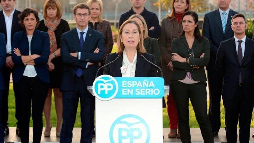 Ana Pastor en la presentación de la lista del PP // RAFA VÁZQUEZ