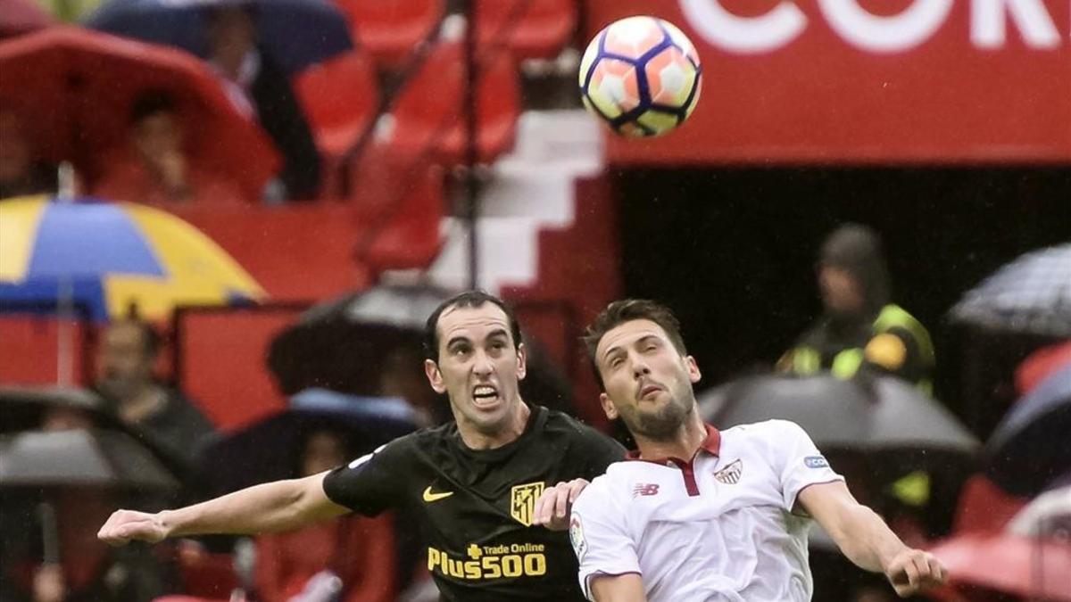 El Sevilla se impuso al Atlético en la primera vuelta con un gol de N'Zonzi