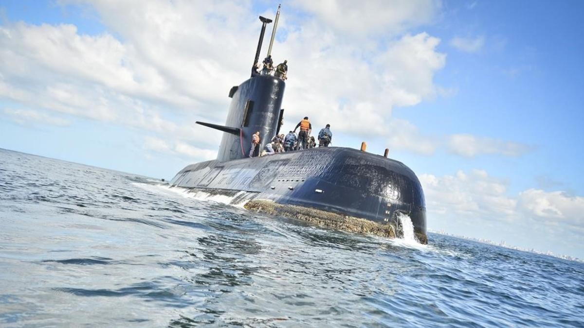 Fotografia sin fecha cedida por la Armada Argentina que muestra el submarino desaparecido.