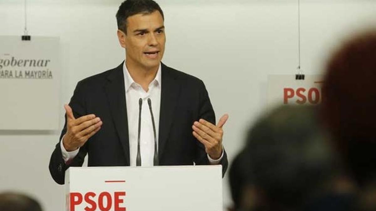 Pedro Sánchez, secretario general del PSOE