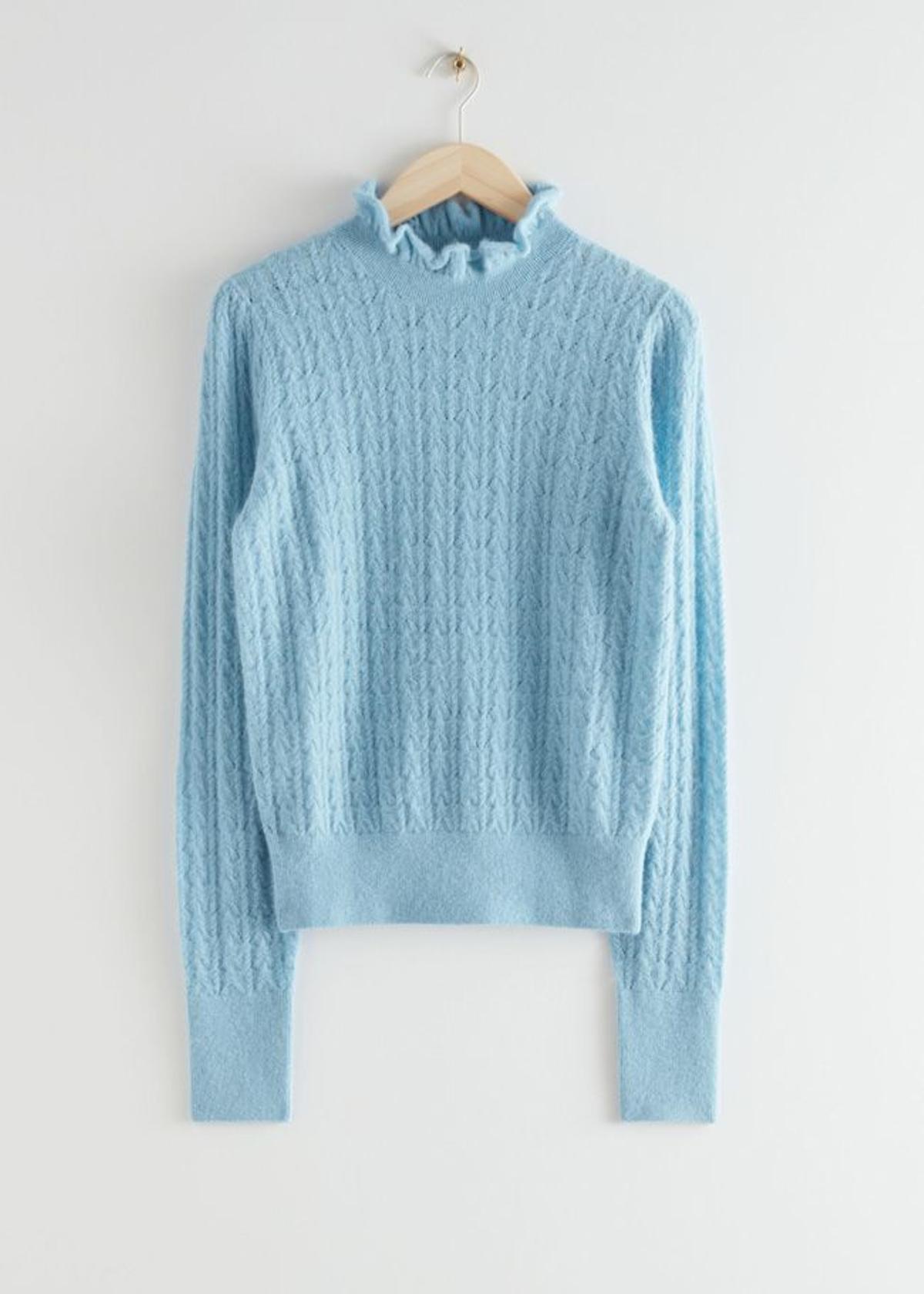 Jersey de lana con cuello de volantes, de & Other Stories