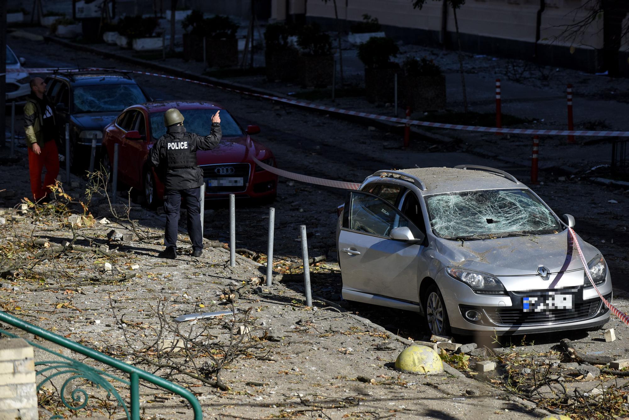 Las imágenes del bombardeo en el centro de Kiev