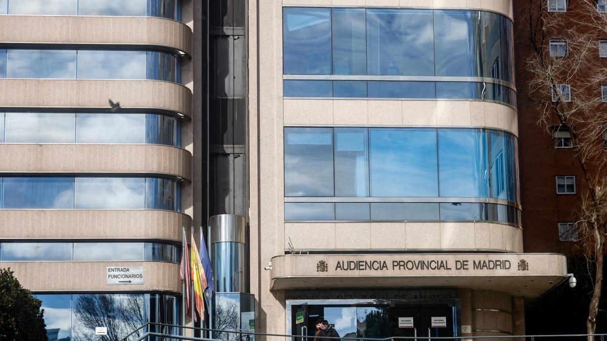 Archivo - Exterior de la sede de la Audiencia Provincial de Madrid, a 28 de enero de 2026, en Madrid (España).