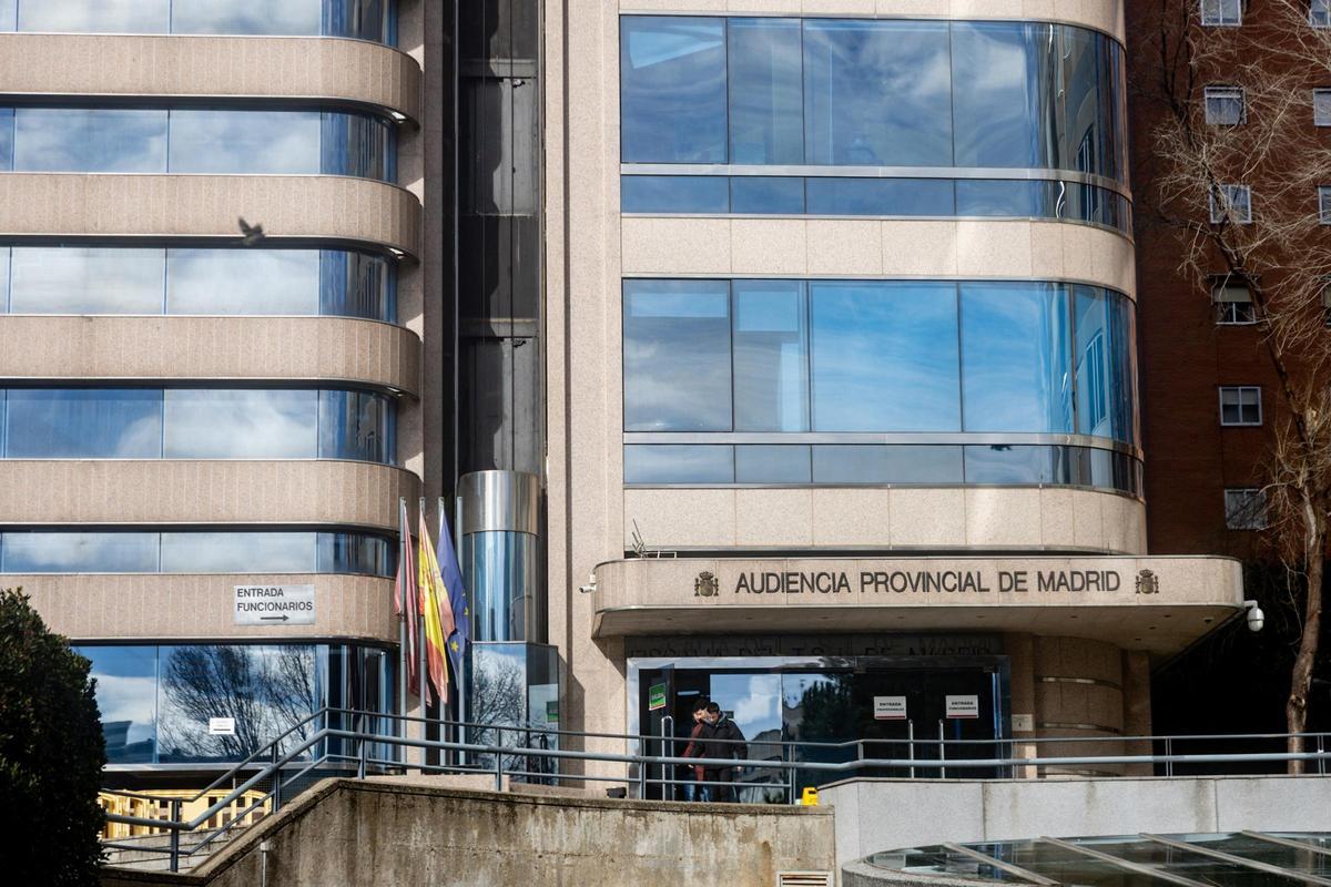 Archivo - Exterior de la sede de la Audiencia Provincial de Madrid, a 28 de enero de 2026, en Madrid (España).