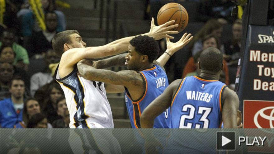 Gasol y Randolph amplían la buena racha de los Grizzlies