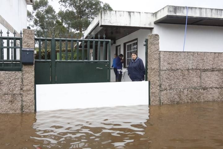 El temporal desborda los ríos de Pontevedra