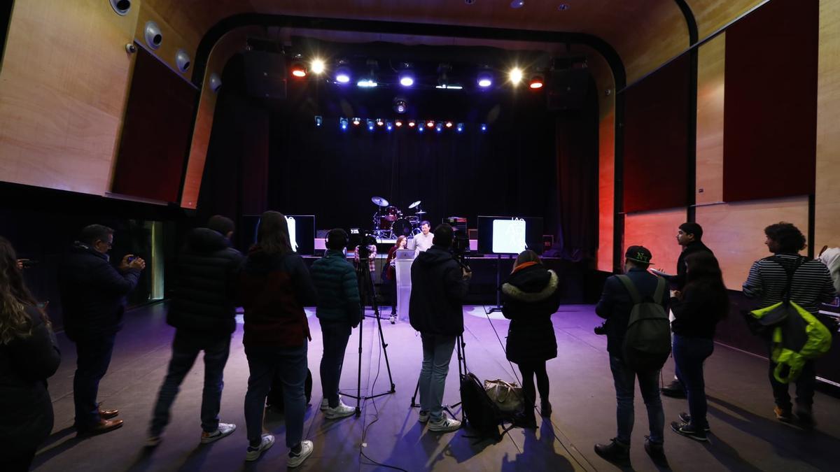 La rueda de prensa de presentación se ha celebrado en la sala de conciertos.