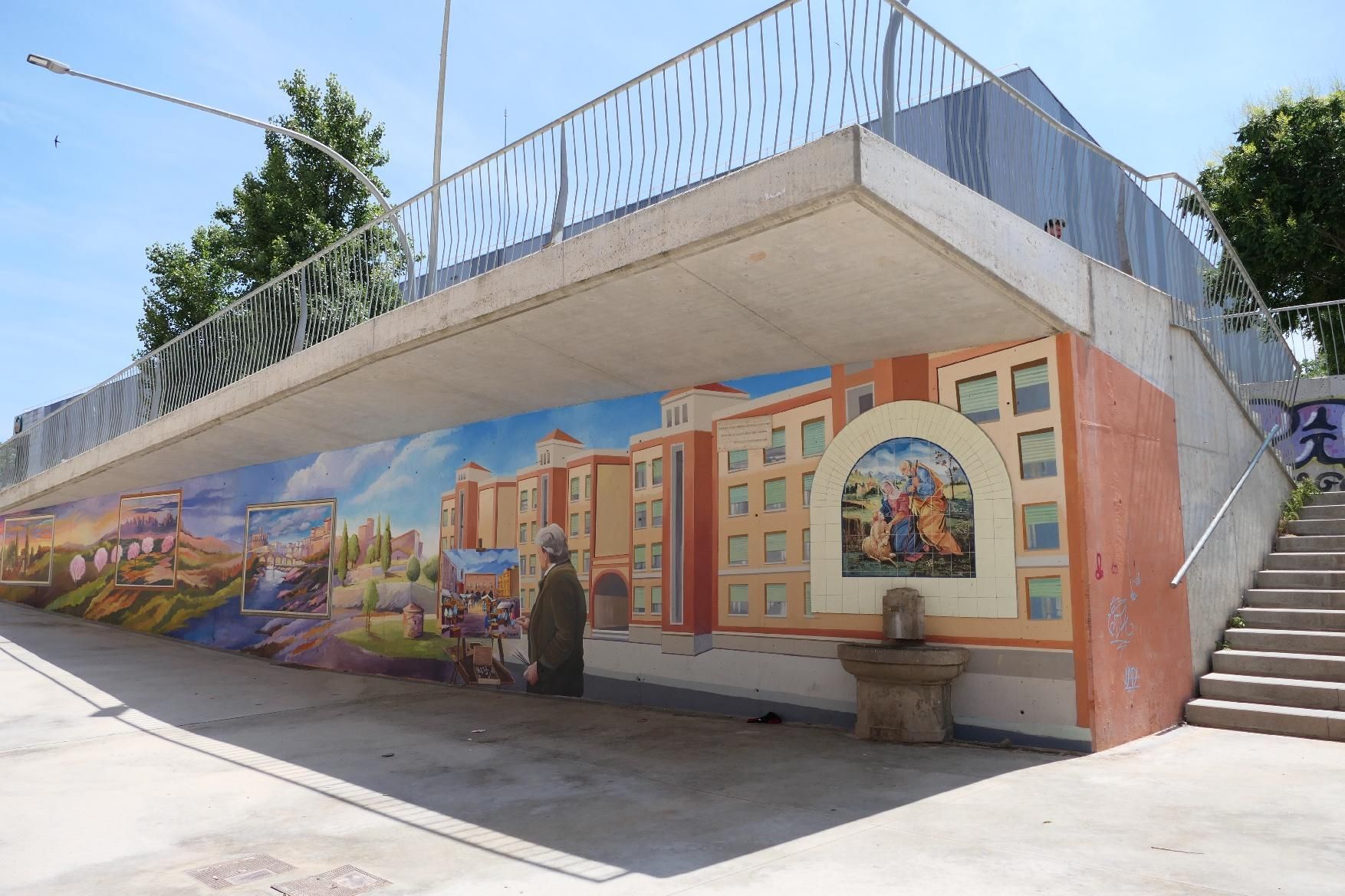 El barri de la Sagrada Família de Manresa estrena mural d&#039;homenatge