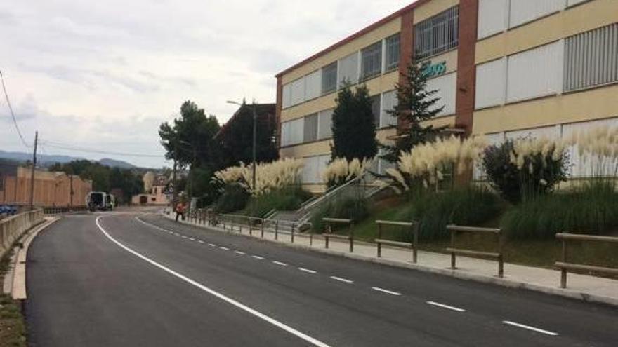 L&#039;avinguda de Girona de Sant Fruitós reobre amb l&#039;obra acabada