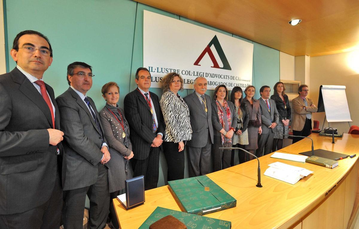 Imagen de la junta que presidió Antonio Esteban en el 2011