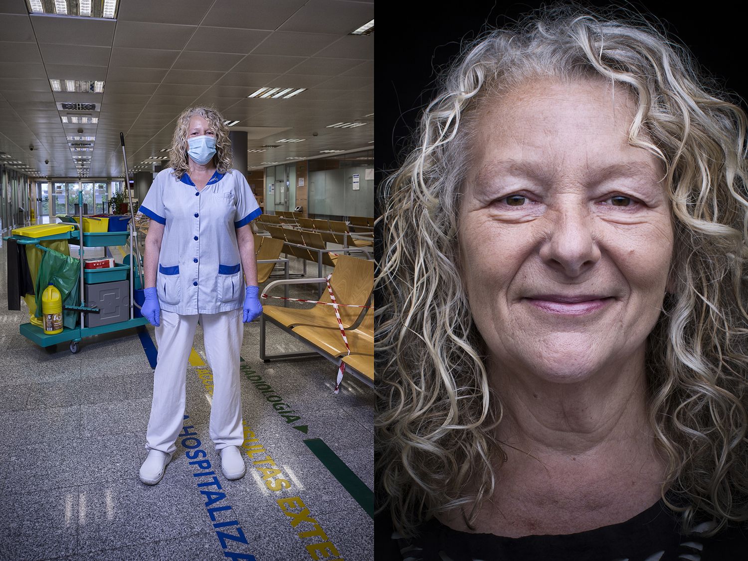 [Blanca Inés García Llera] | Limpiadora. | Hospital Universitario de Cabueñes. Gijón.