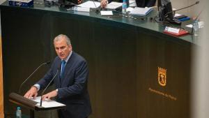 Javier Ortega Smith, durante el Debate del Estado de la Ciudad, en el Palacio de Cibeles, a 30 de junio de 2026, en Madrid (España).