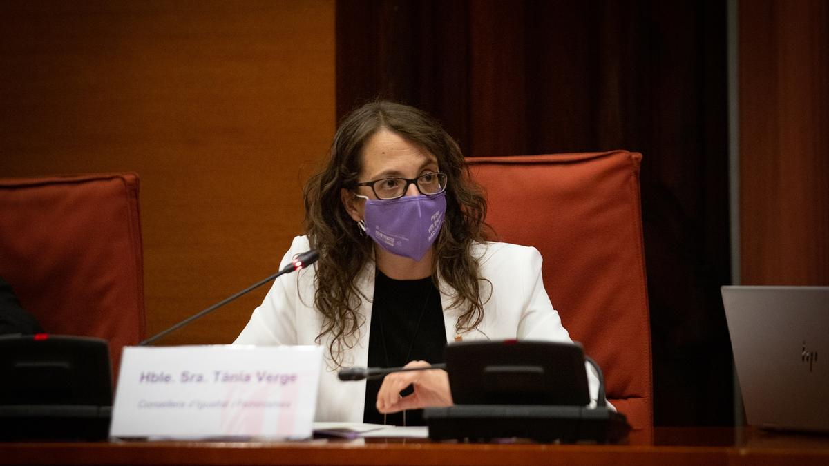 La consellera d&#039;Igualtat i Feminisme, Tània Verge