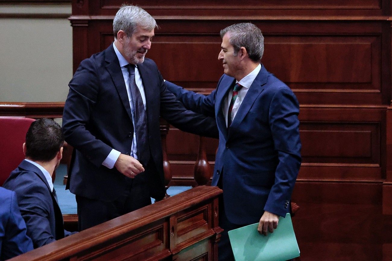 Segunda sesión del debate de investidura en el Parlamento de Canarias