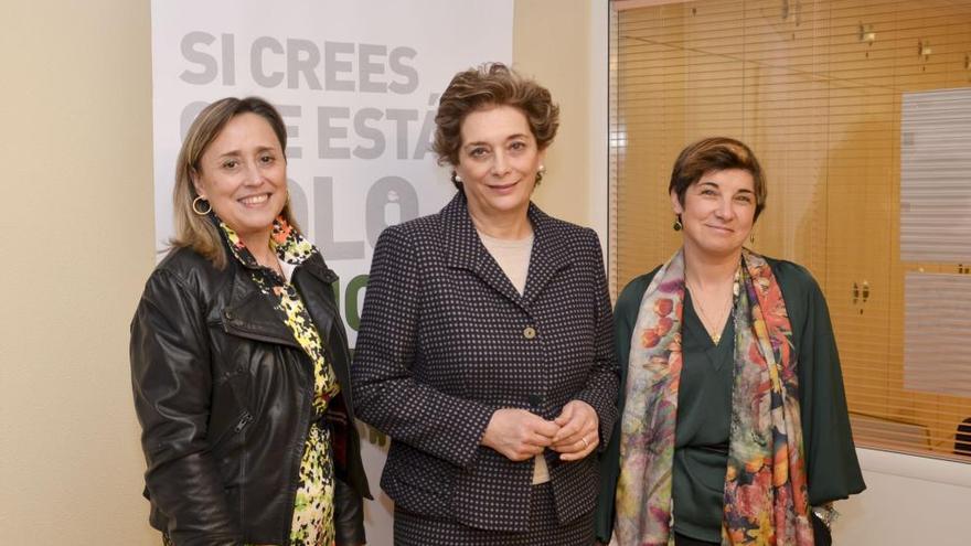 Ana Villaverde, Elena Viturro y Dolores Teijeiro.
