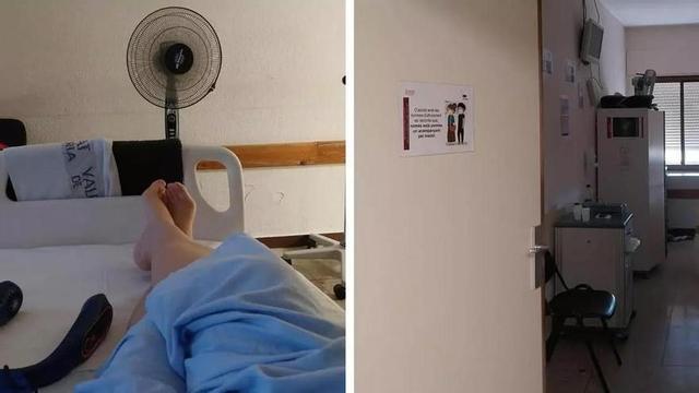 Habitacions de la sexta planta de l’hospital de Xàtiva amb ventiladors de pacients, en imatges de l’any passat