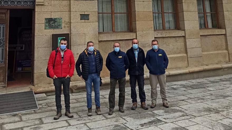 Visita de los técnicos de la CHD a Fermoselle