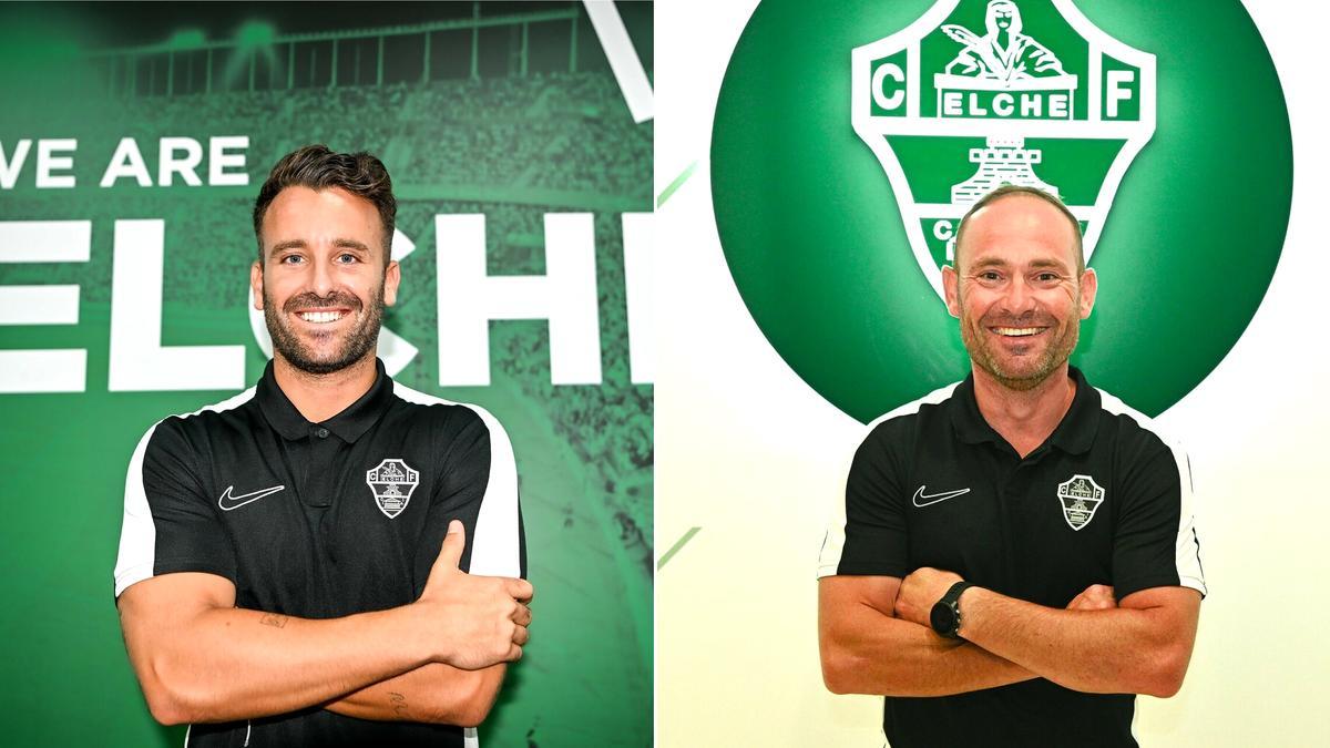 Ángel Donato y Nino, primer y segundo entrenador del Elche CF Ilicitano