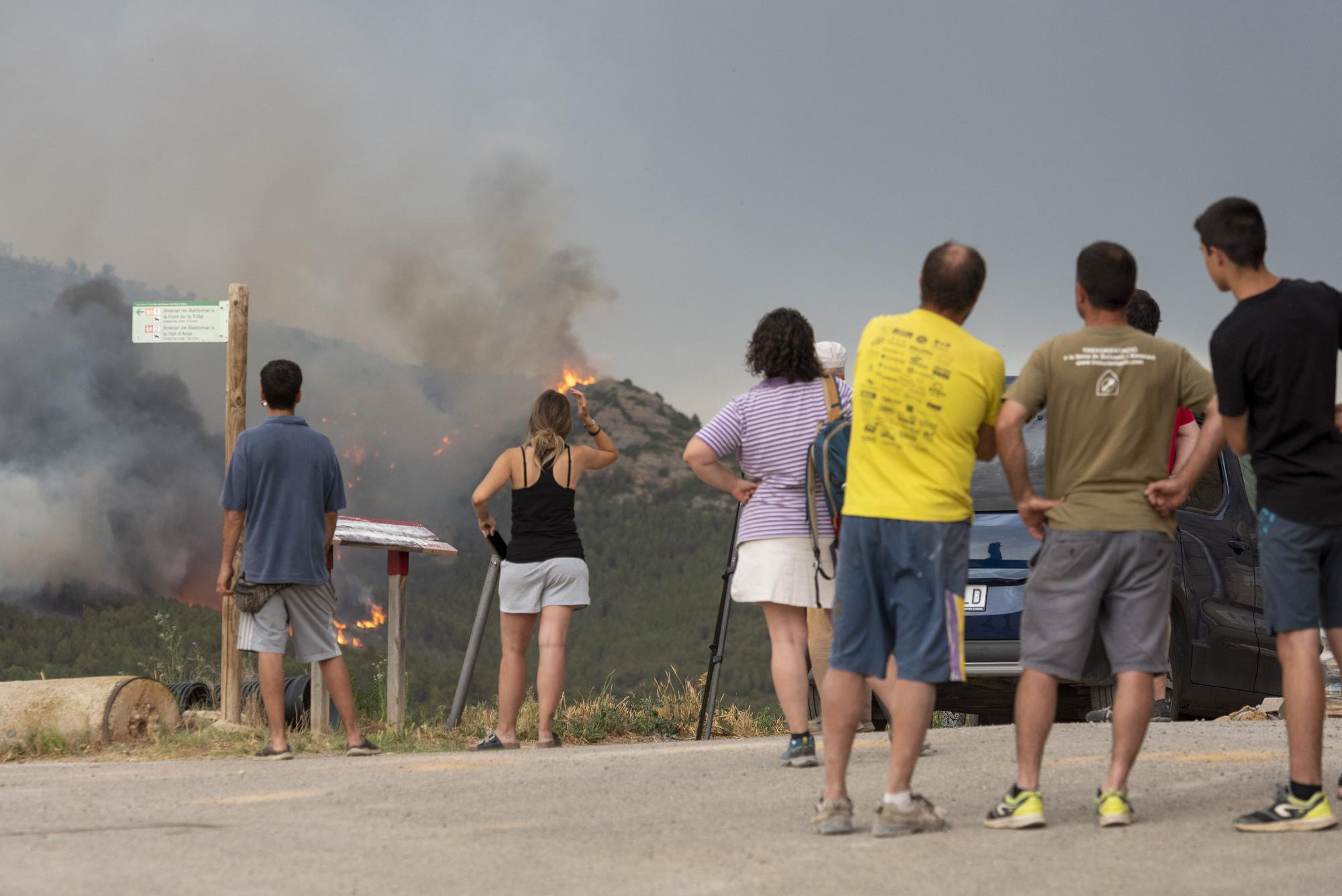 Incendio en Artesa de Segre, en Lleida)