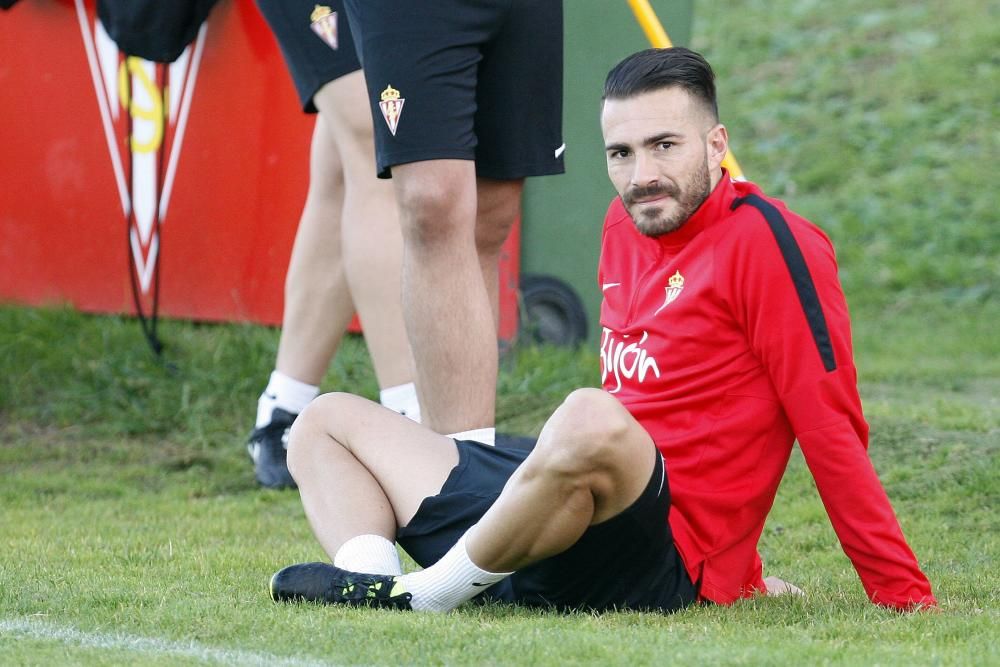 Entrenamiento del Sporting de Gijón