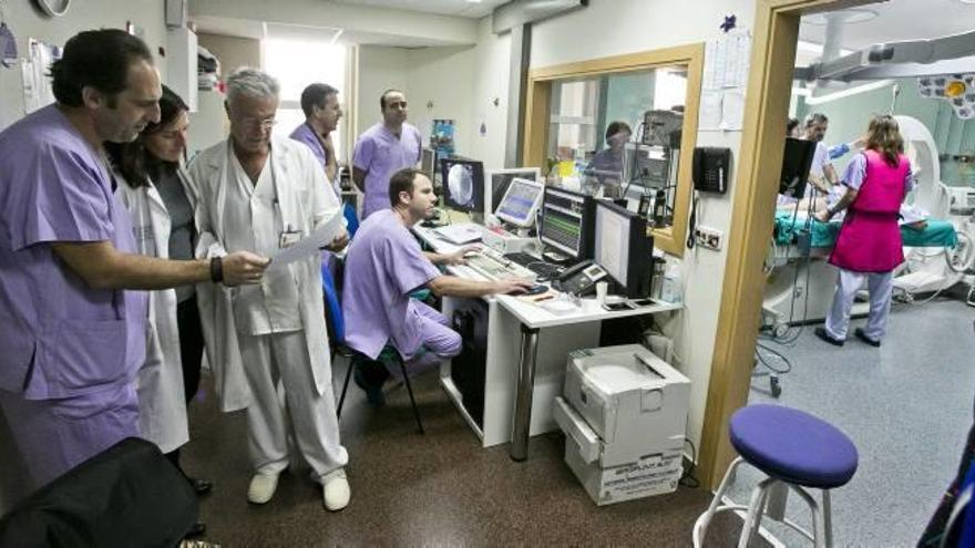 Imagen del área de arritmias del Hospital General de Alicante, centro que colabora en el hallazgo de la nueva mutación genética.