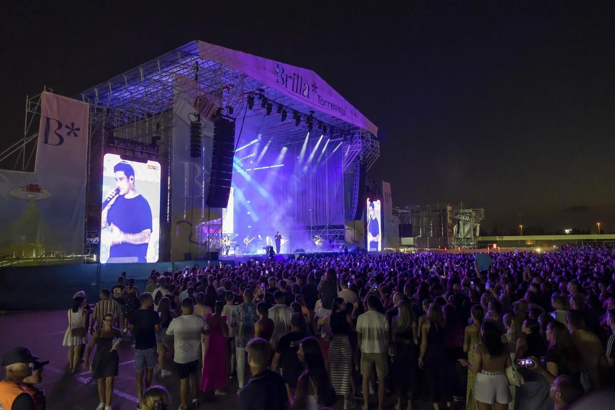 Más de 8.500 personas disfrutan del concierto de Melendi en Brilla Torrevieja