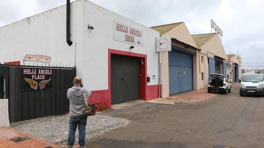 Sede de los Ángeles del Infierno registrada ayer por la Guardia Civil y la policía alemana.