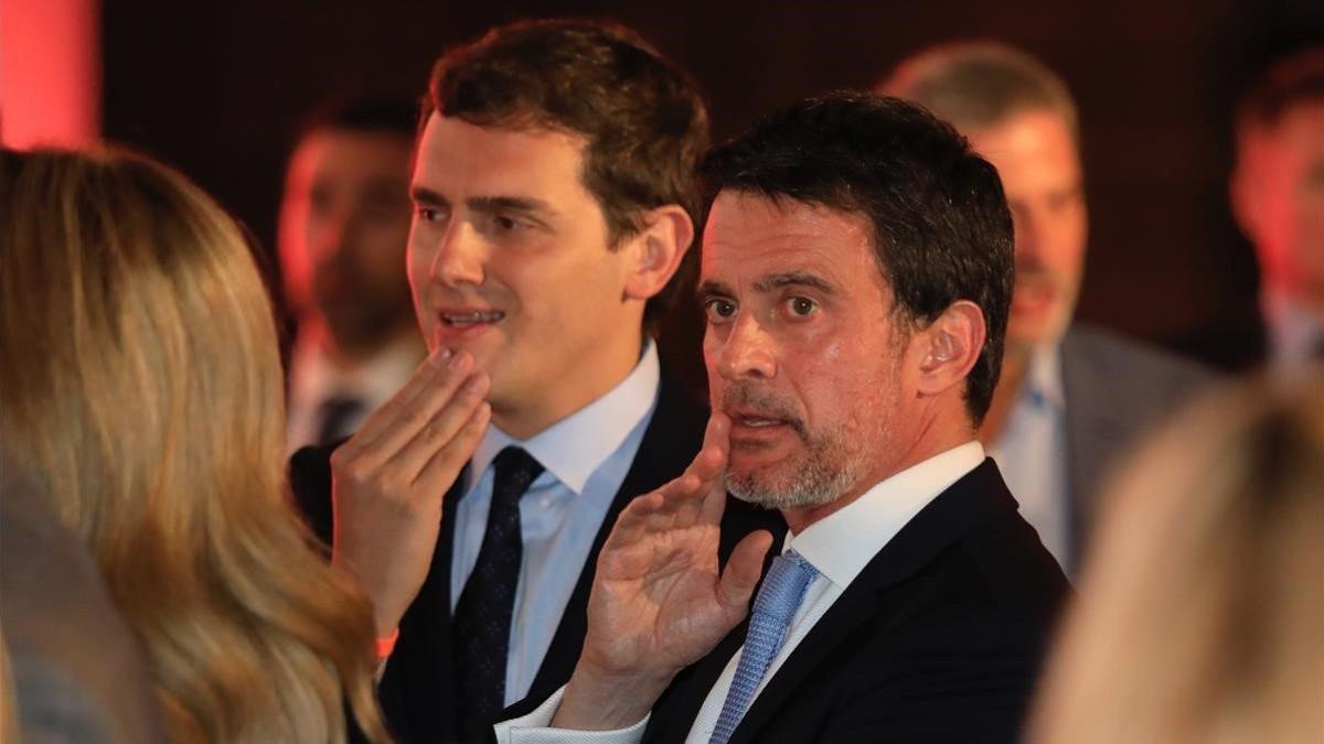 Albert Rivera y Manuel Valls, el pasado abril en Barcelona.