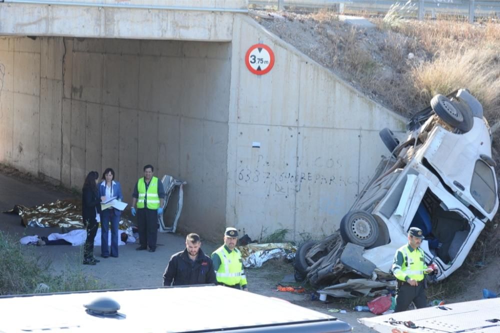 Grave accidente en la autovía Lorca-Águilas