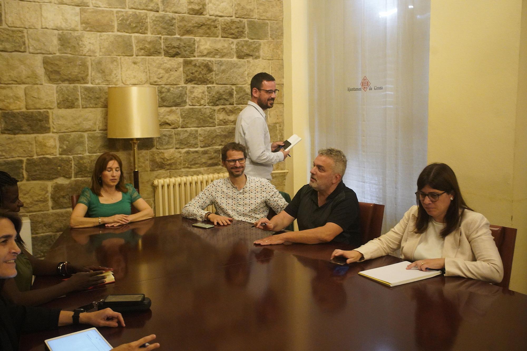 Primera reunió del nou equip de govern de l'Ajuntament de Girona