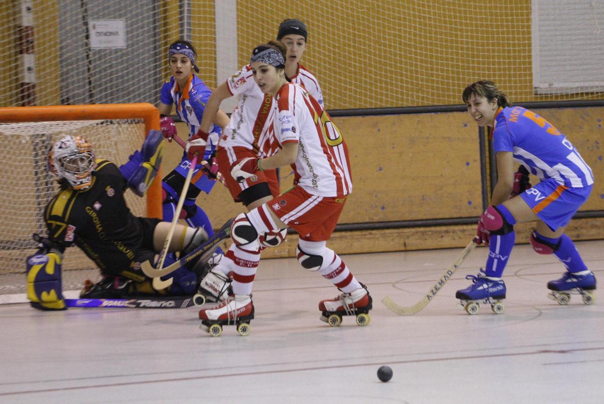 Motxa Barceló durant la final de la Copa D'europa disputada a Girona