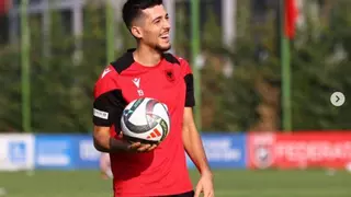 El extremo albanokosovar Agim Zeka, nuevo fichaje del Real Murcia