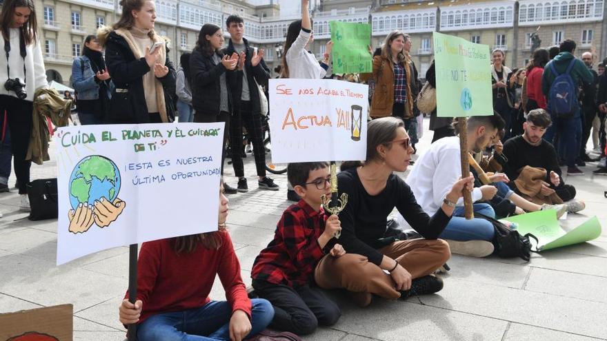 Manifestación en A Coruña contra el cambio climático