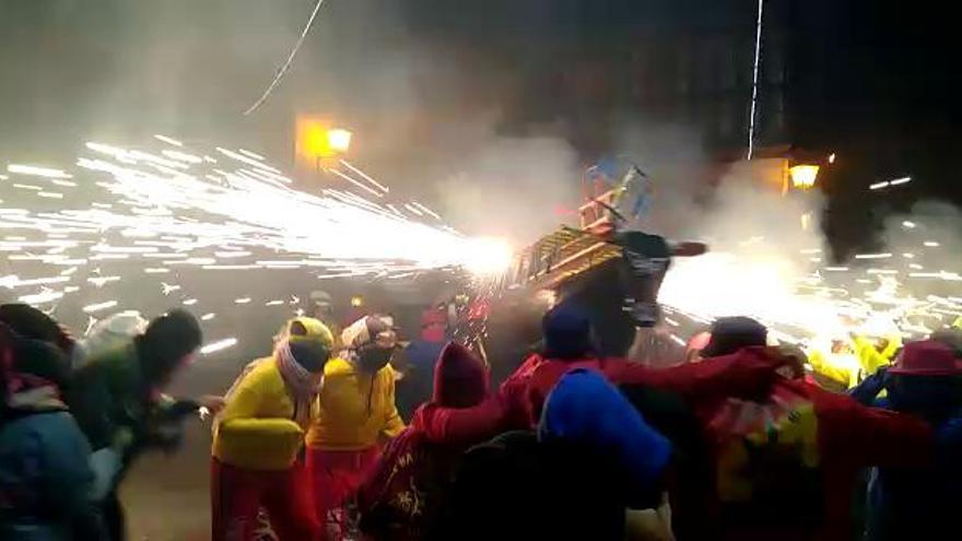 Toro de fuego en Puebla de Sanabria
