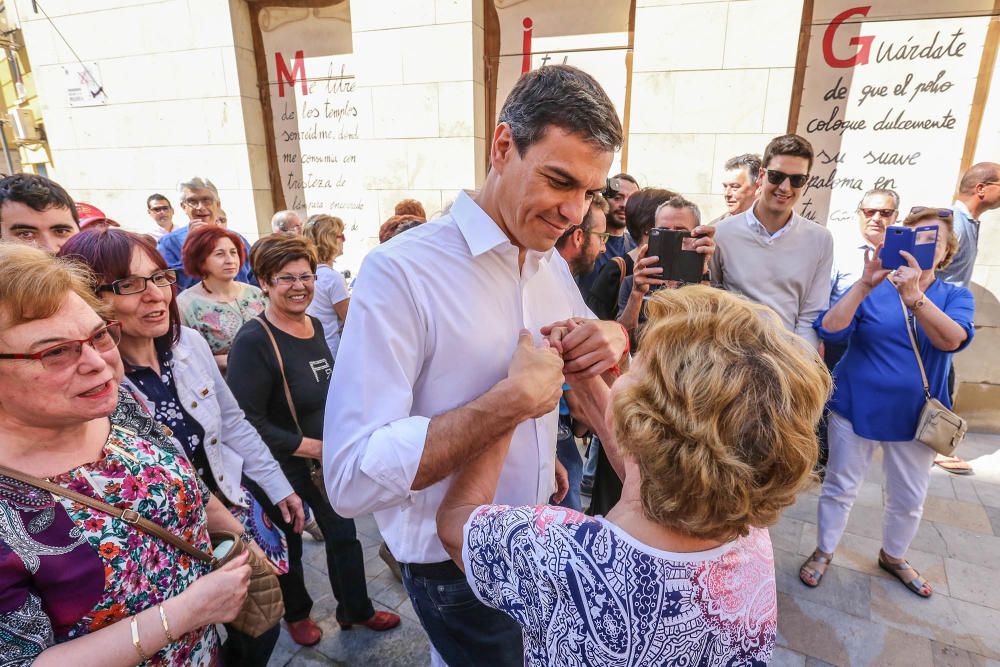 Visita de Pedro Sánchez a Orihuela