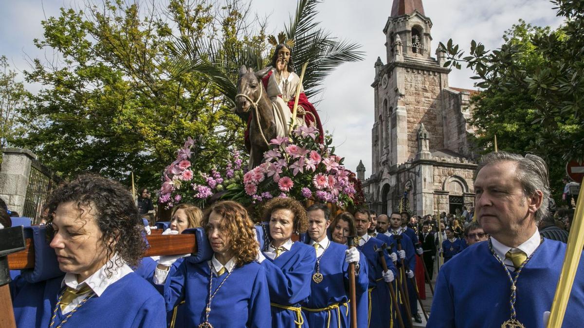 La últma procesión de La Borriquilla, en San Pedro de los Arcos, antes de la pandemia, en abril de 2019. | Irma Collín