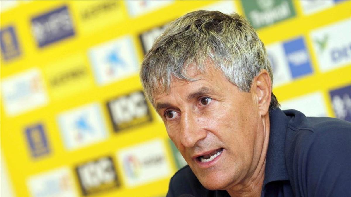 Quique Setién, entrenador de la UD Las Palmas