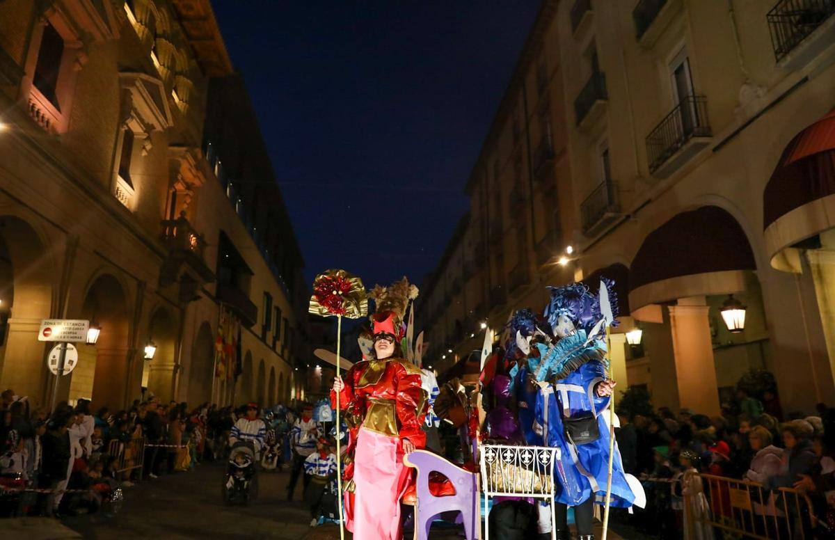 Un momento de la cabalgata de Huesca.