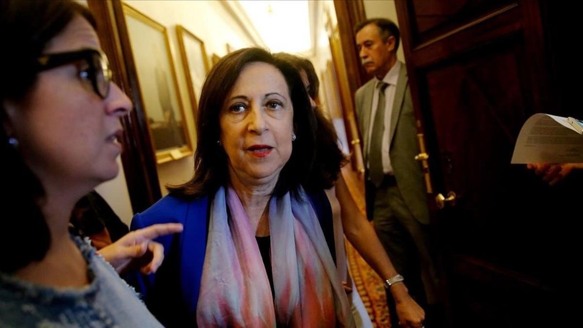 La portavoz socialista, Margarita Robles, este martes en el Congreso.
