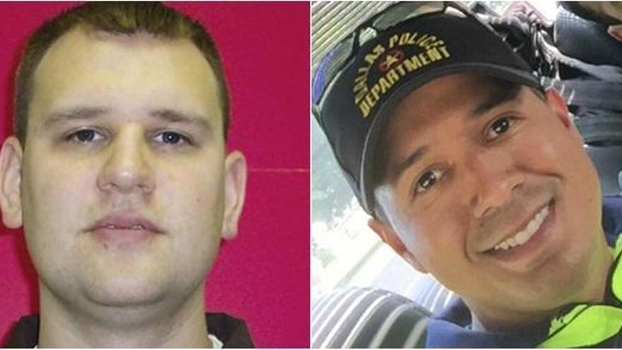 Michael Krol y Patrick Zamarripa, dos de los agentes muertios.