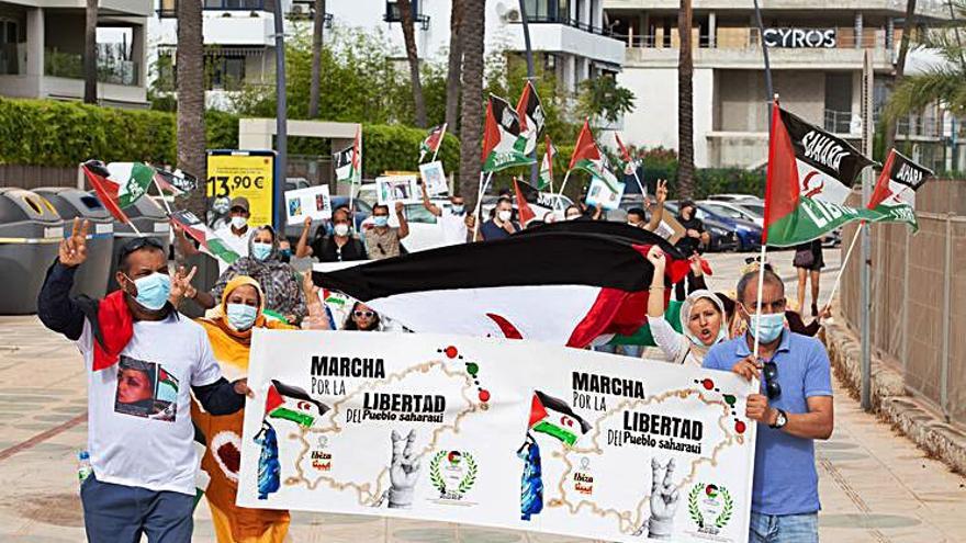 Marcha por la libertad del pueblo saharaui en Vila