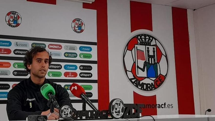 Charly López, en la sala de prensa del Ruta de la Plata.