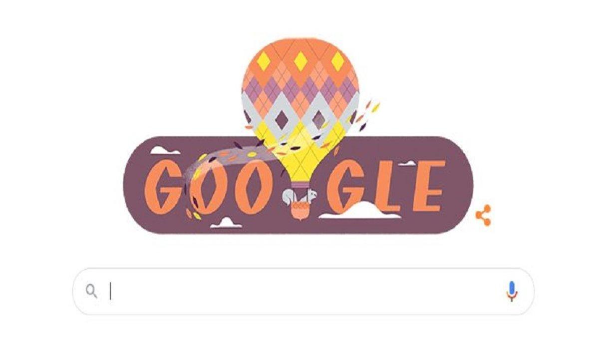 Google le dedica su doodle de hoy a la entrada del otoño