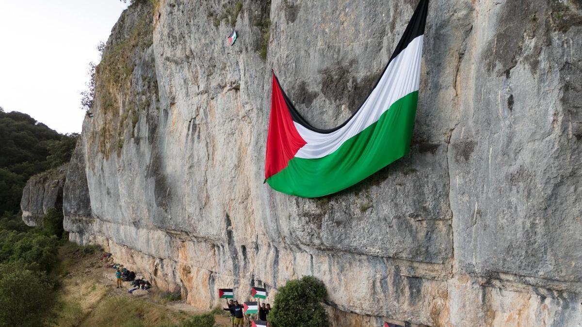 Quedada de apoyo a Palestina del 'Climbing for Palestine"