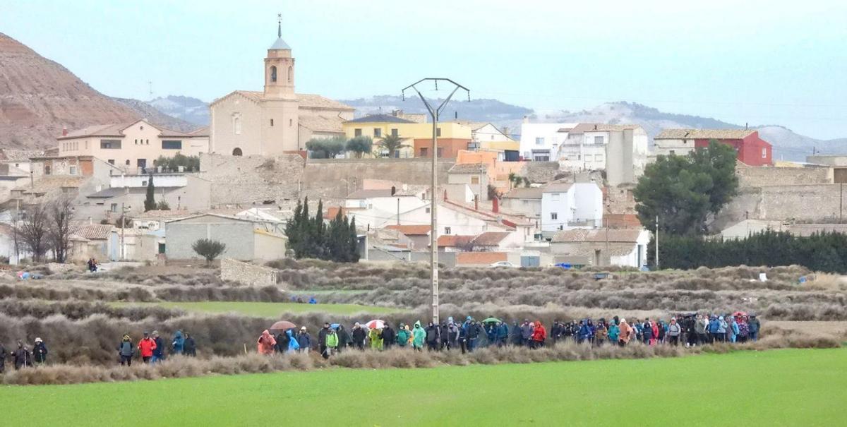 Más de 350 personas participaron en la prueba, puntuable para la liga de andadas populares de Aragón. | SERVICIO ESPECIAL