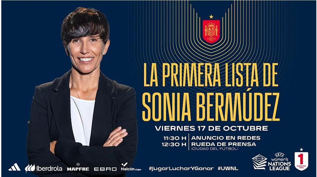 Sonia Bermúdez se estrena como seleccionadora con esta primera lista
